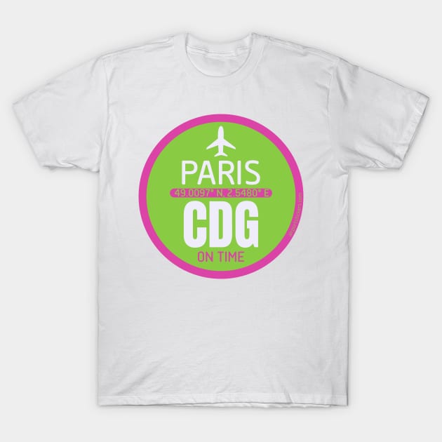 Paris France airport T-Shirt by Woohoo